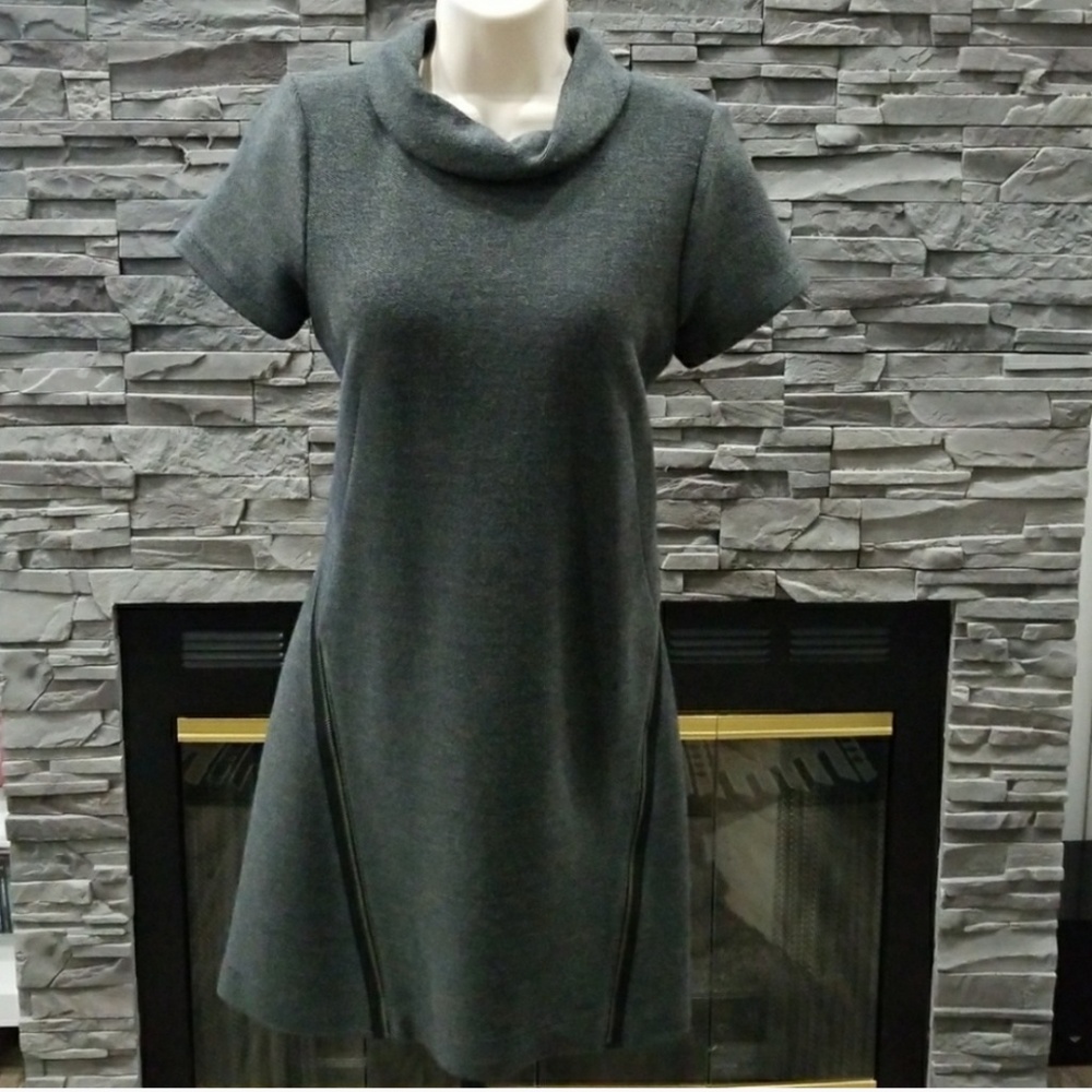 Theory Gray wool dress